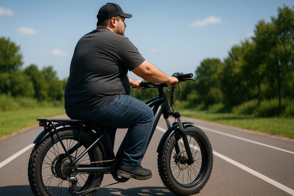 耐荷重200kgクラスの電動アシスト自転車の実走イメージ(フレームと荷重対応の安定性)