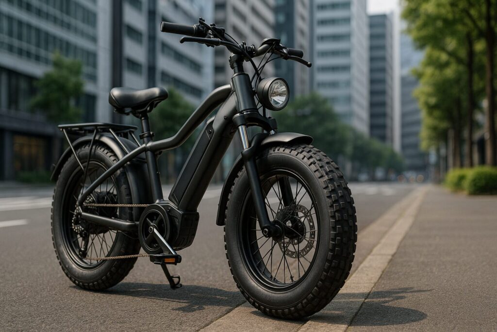 耐荷重200kg対応を想定した頑丈な折りたたみ自転車の外観イメージ