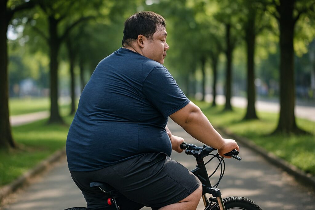 体重が重い人向けの自転車選びのポイントを示す画像