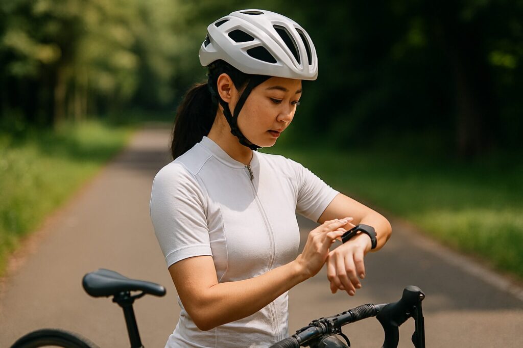 自転車ダイエットで痩せない原因と効果的な運動強度を示すイメージ