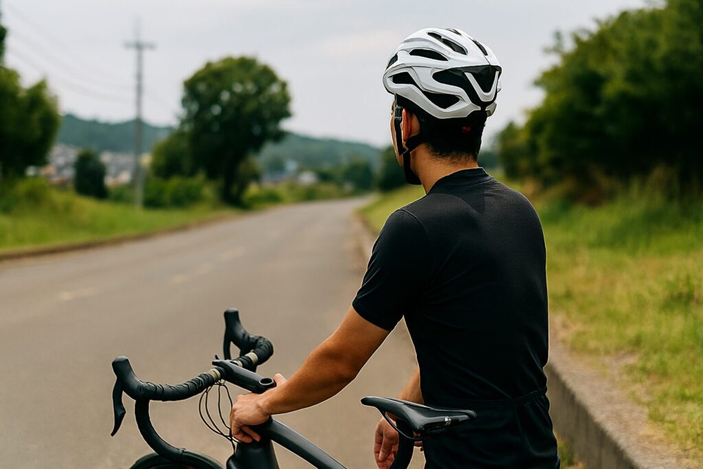 風を切って走るロードバイクの魅力を象徴する走行シーン