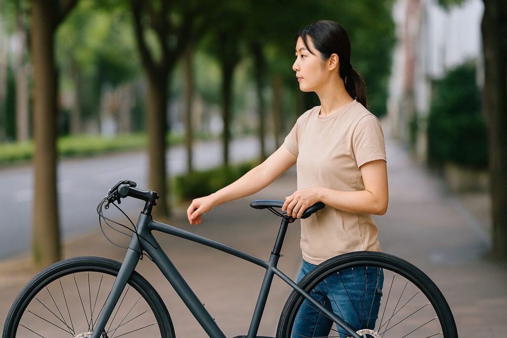 ベルトドライブ ロードバイクの駆動部