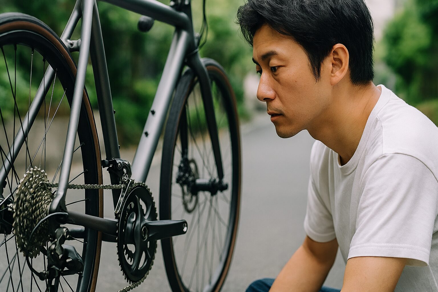 自転車クランクのフリーパワー機構