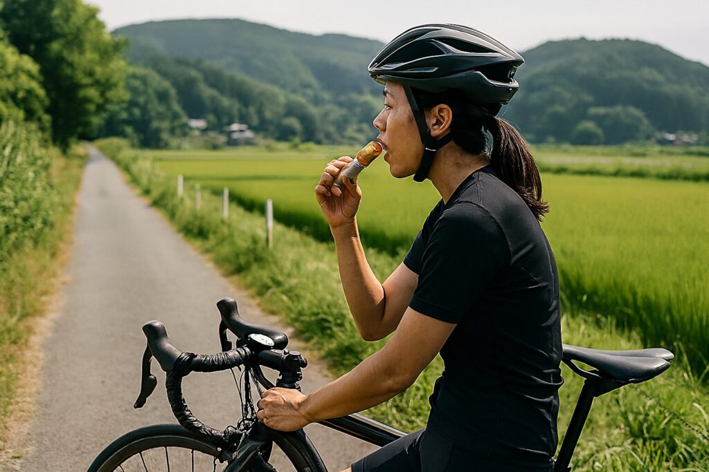 ロードバイクの補給食のイメージ（本文の文脈）