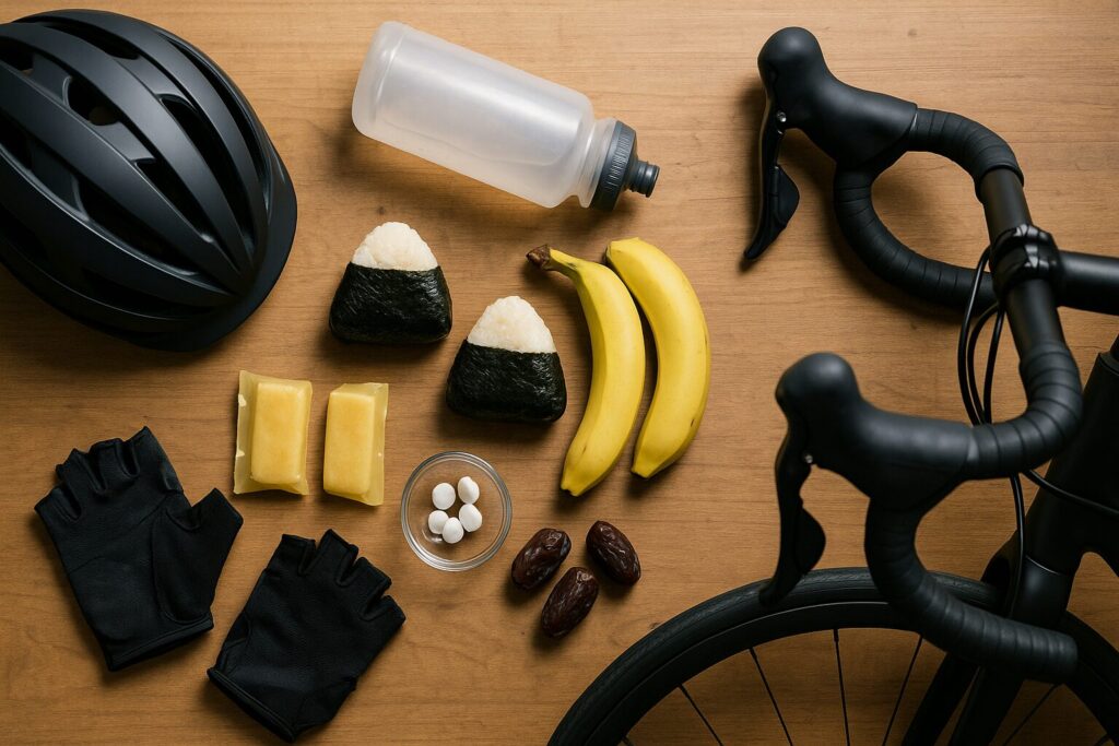 ロードバイクの補給食のイメージ（本文の文脈）