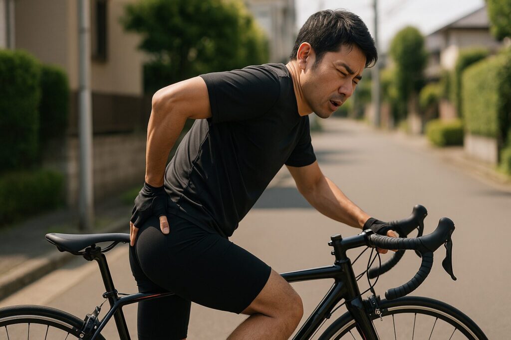 ロードバイクでおしりの痛みを理解し慣れるまでのポイント