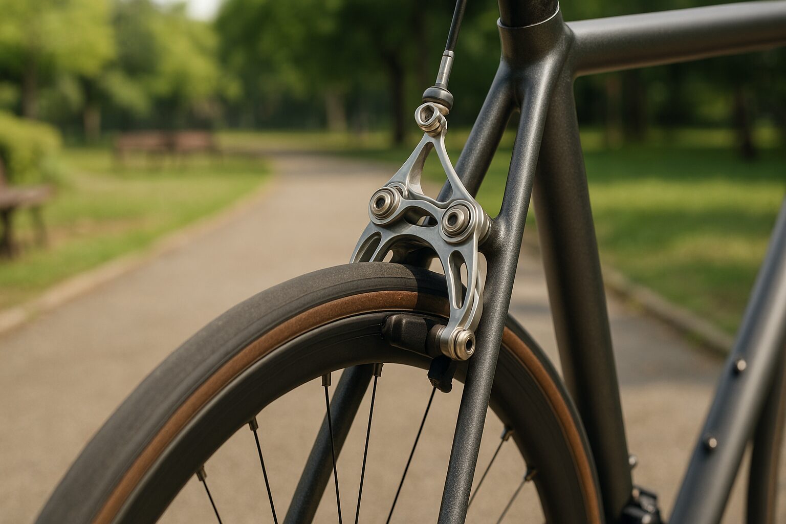 eeブレーキ搭載自転車の後輪部