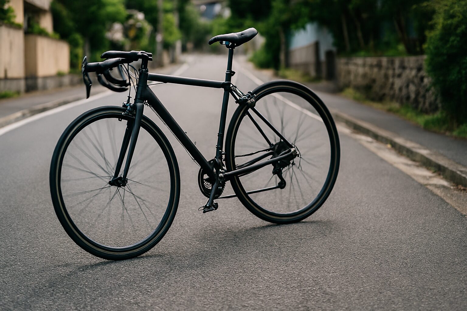 : シミー現象が起きた自転車