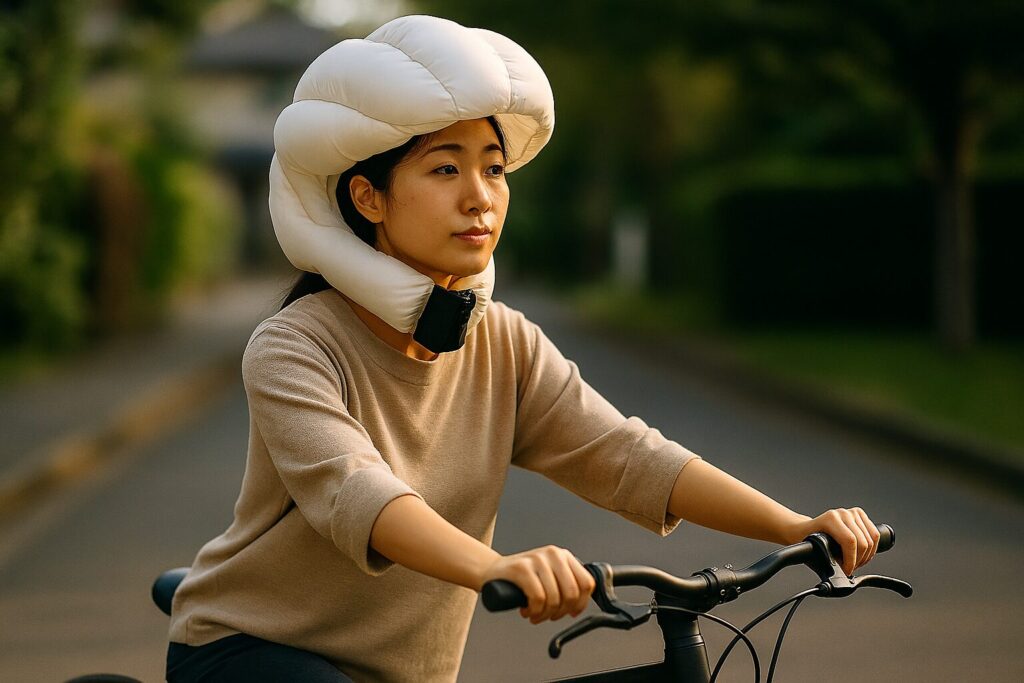 自転車エアバッグヘルメットの仕組みと安全性能を解説