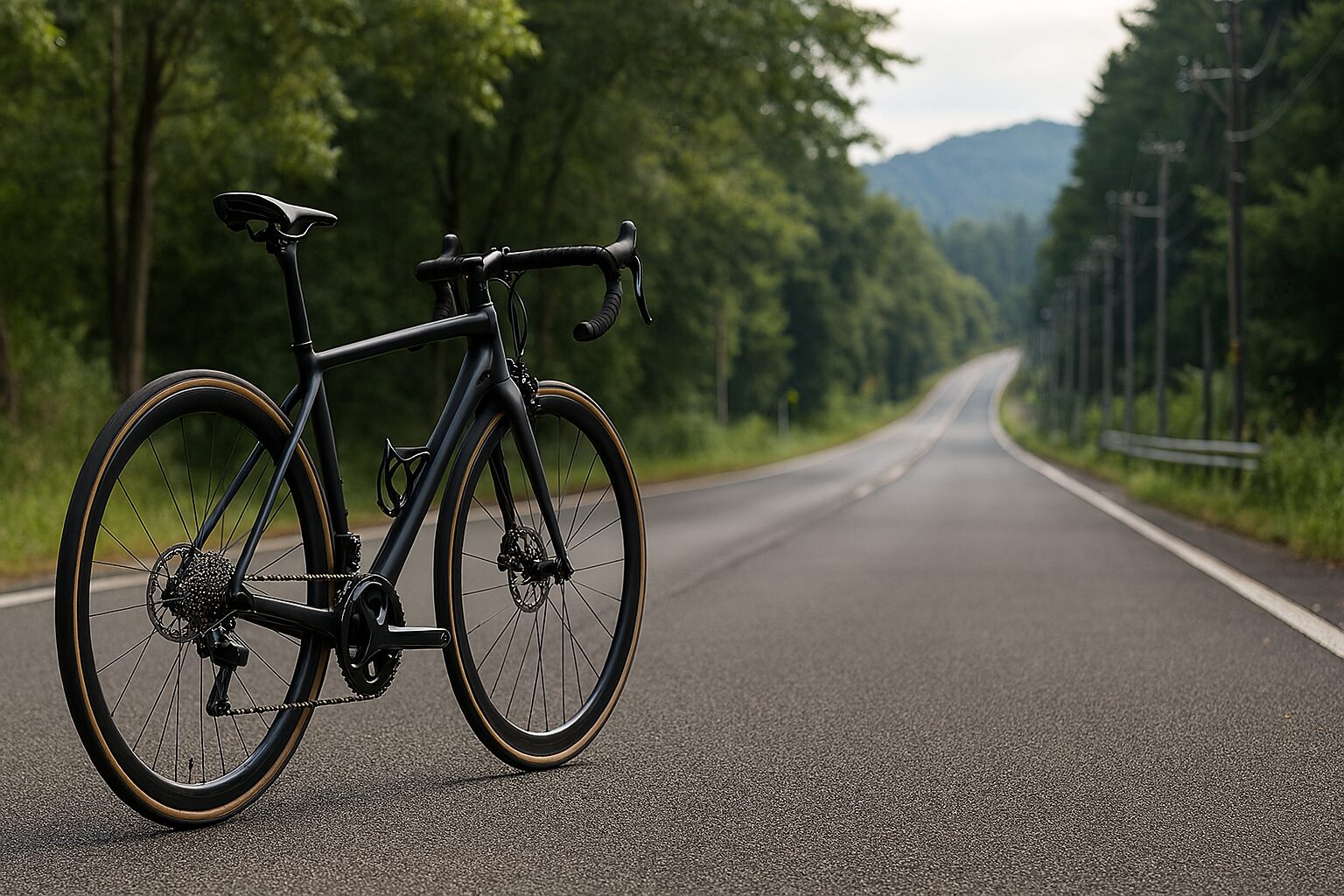ロードバイク最高速度ギネスを象徴する郊外道