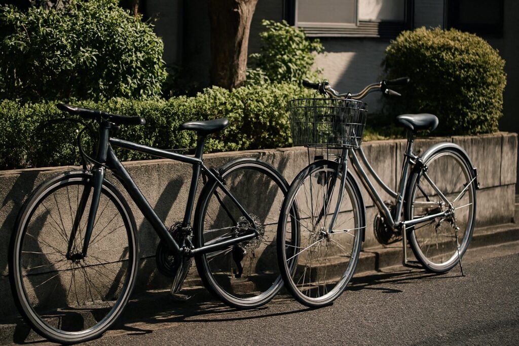 自転車二台持ちのメリットと選び方を説明する図