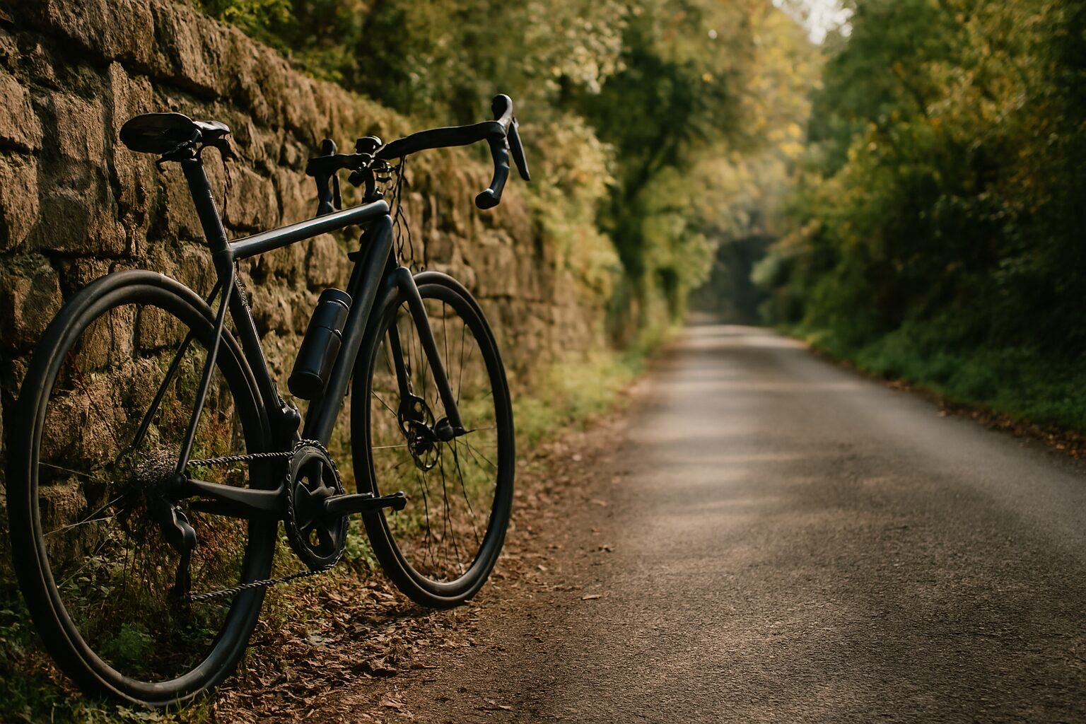 ロードバイク 疲労回復 日数を象徴する木陰休息