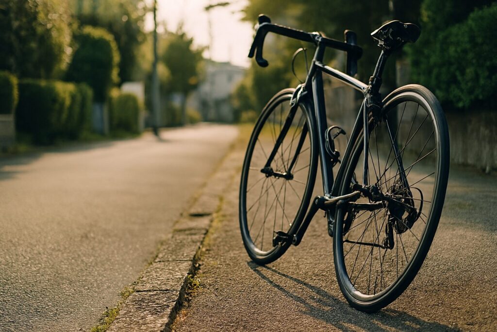 ロードバイク23c時代遅れを考える女性