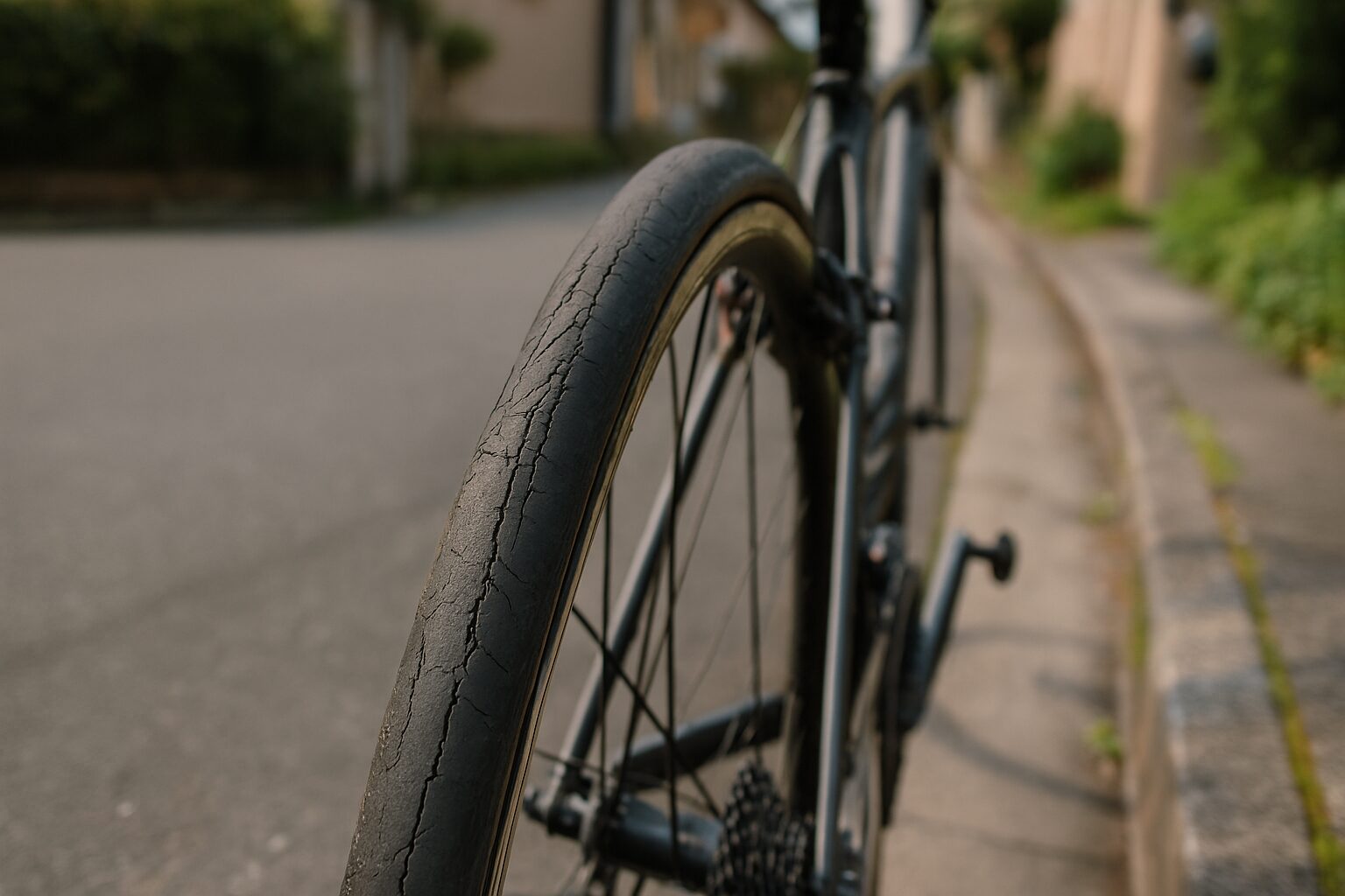 ロードバイクタイヤのひび割れ許容範囲
