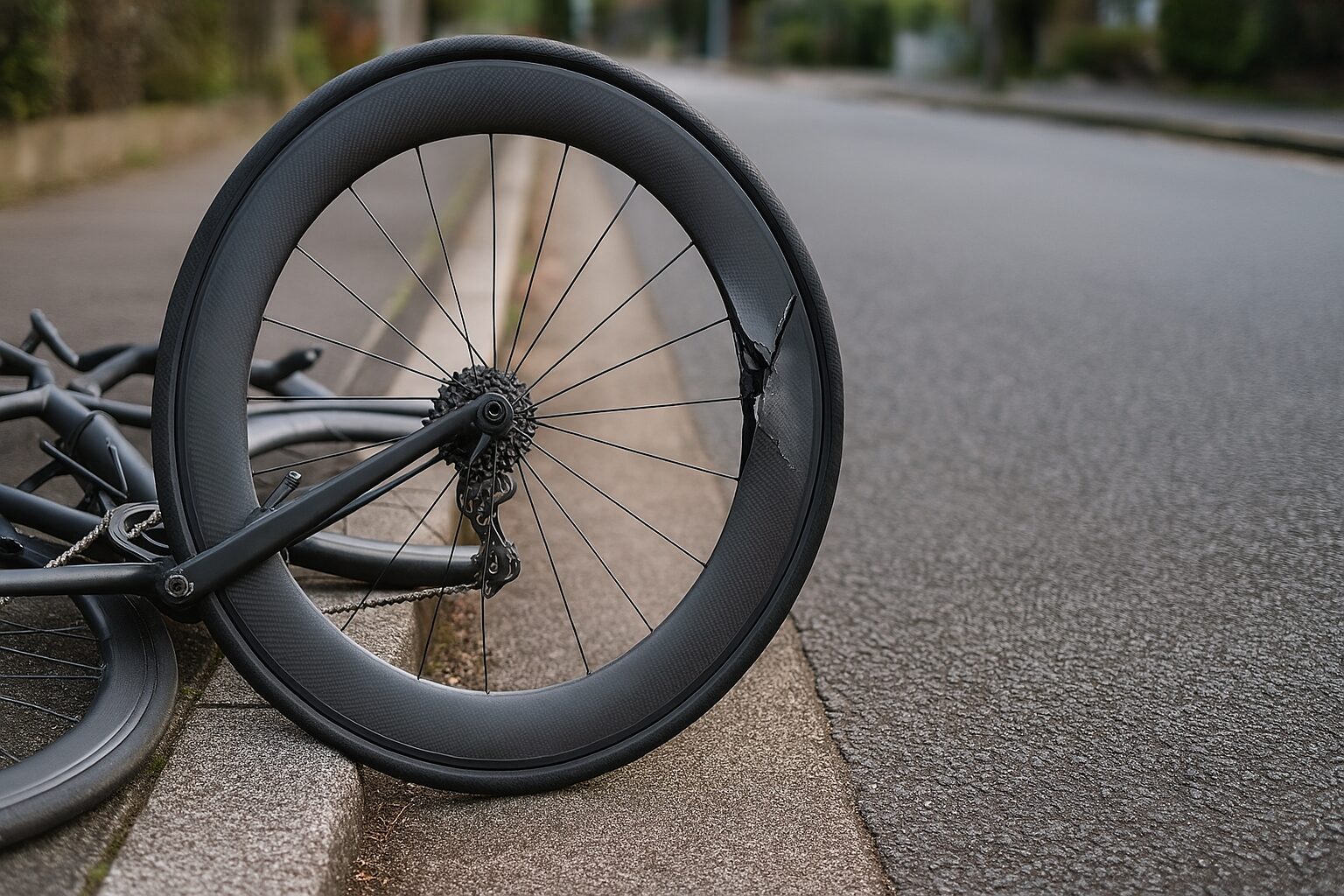 中華カーボンホイールの破損で後悔