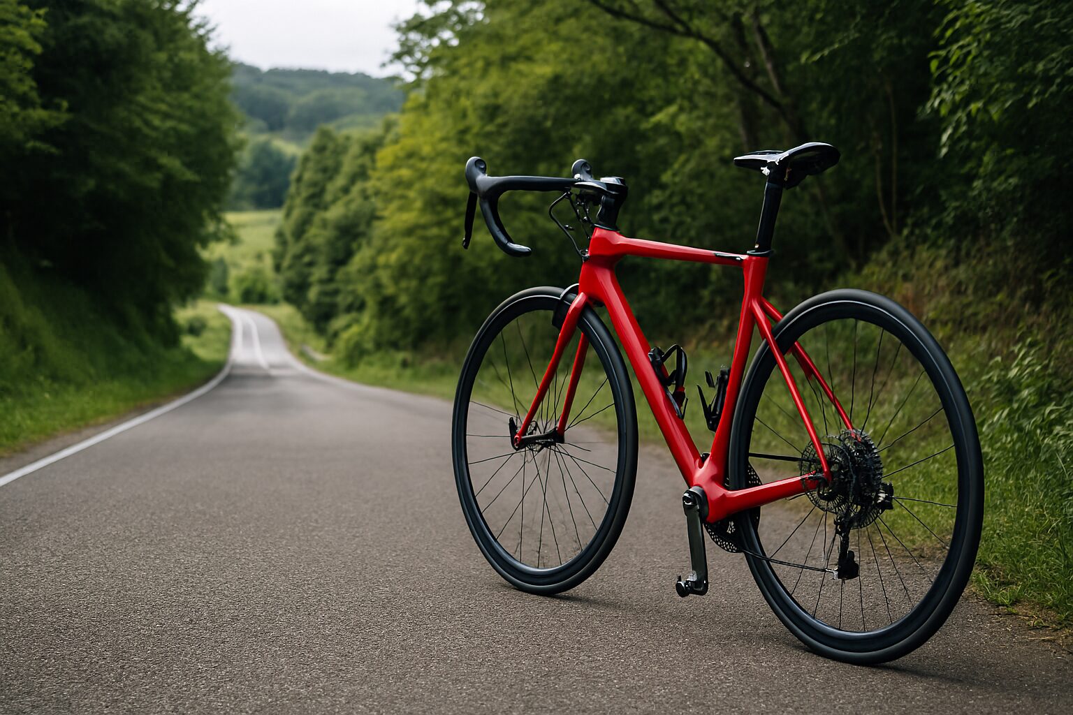 ロードバイク インターバルトレーニング風景