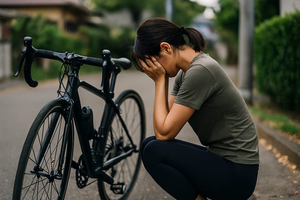 ロードバイク疲労回復の日数を理解するための状況を示す写真