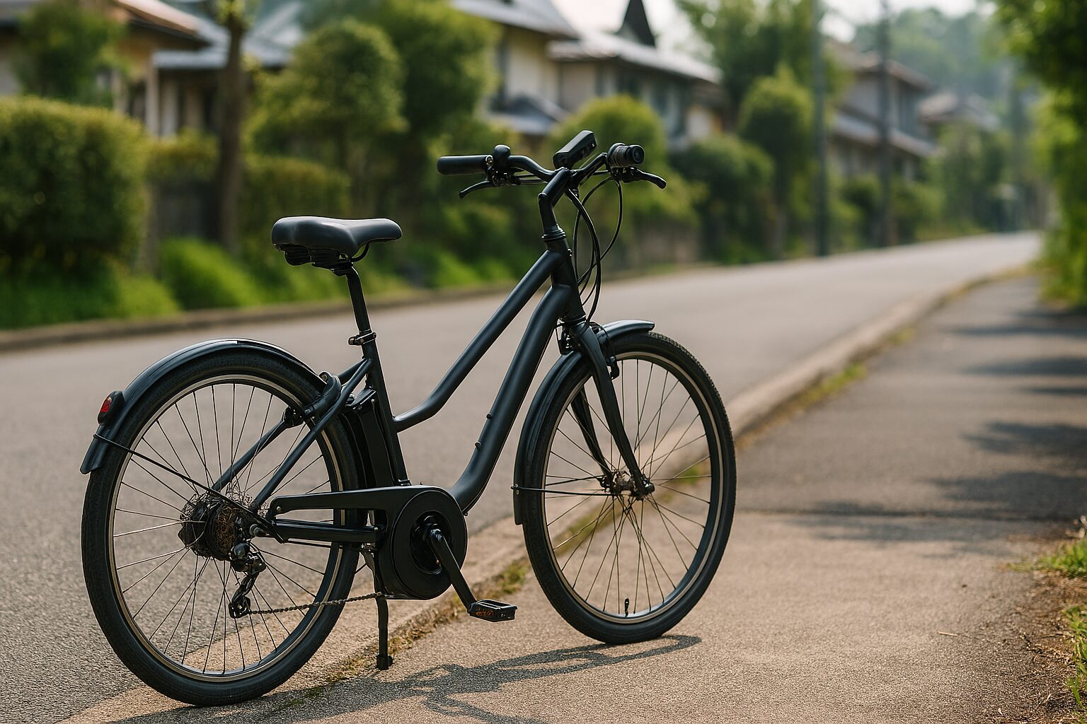 電動自転車30パーセントで走れる街角
