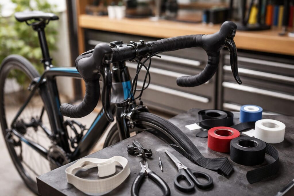 バーテープ交換作業の手元と工賃目安