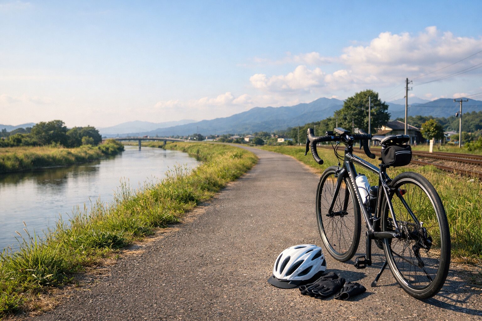 自転車で30km走行する距離感の目安