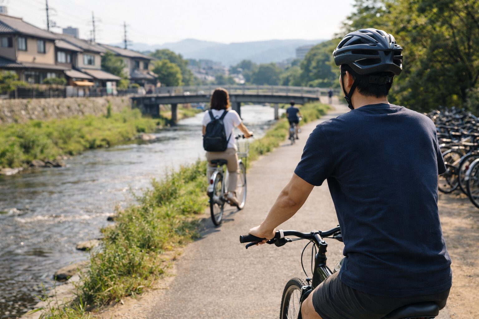 日本人男性のビンディングペダル事故