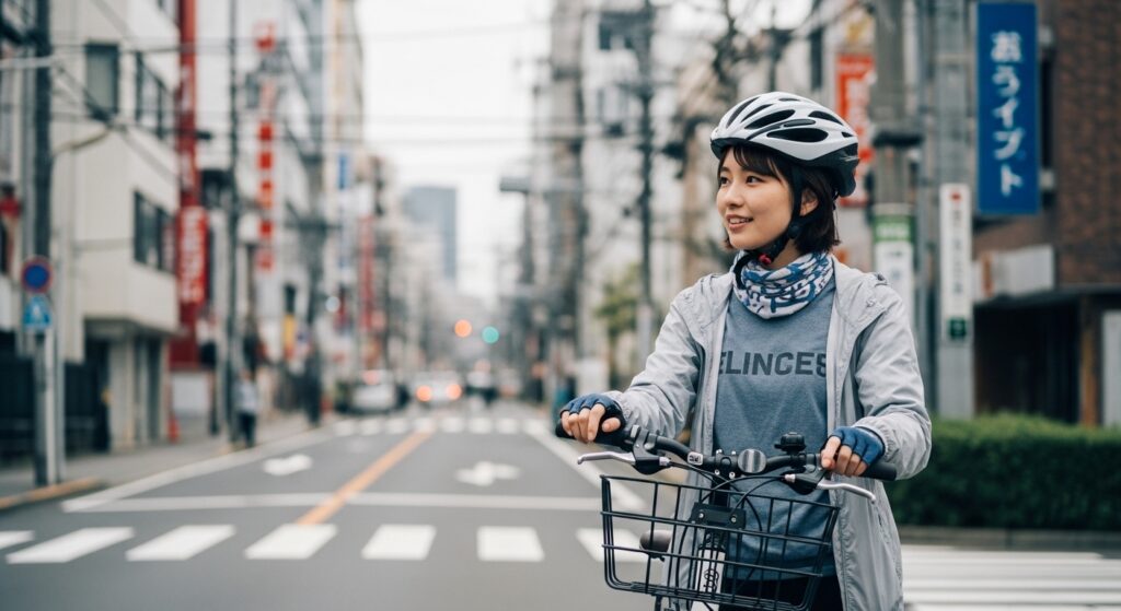 欲しいロードバイクを選ぶ日本人女性