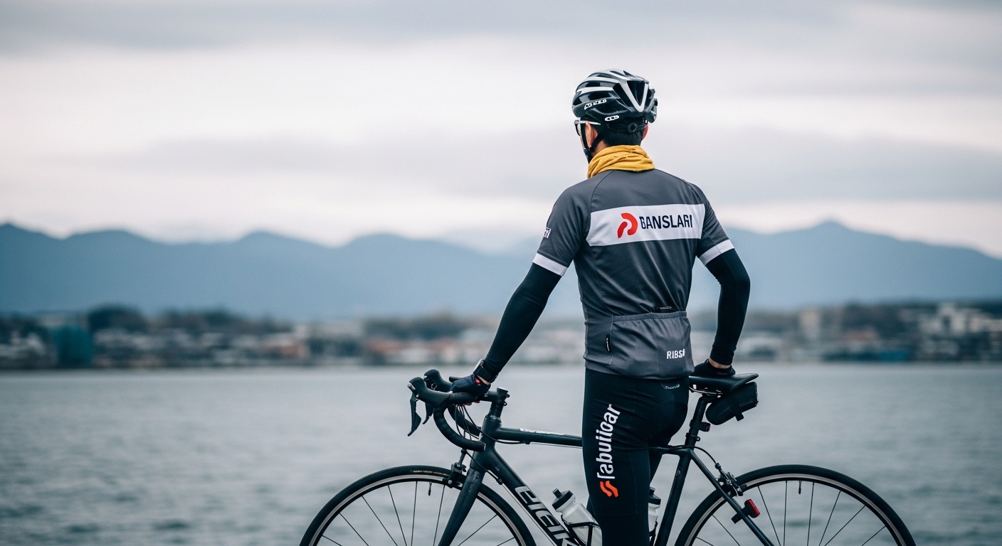 スチールとステンレスの自転車フレームを手に取りながら、長く乗れる耐久性を比較検討する男性の姿