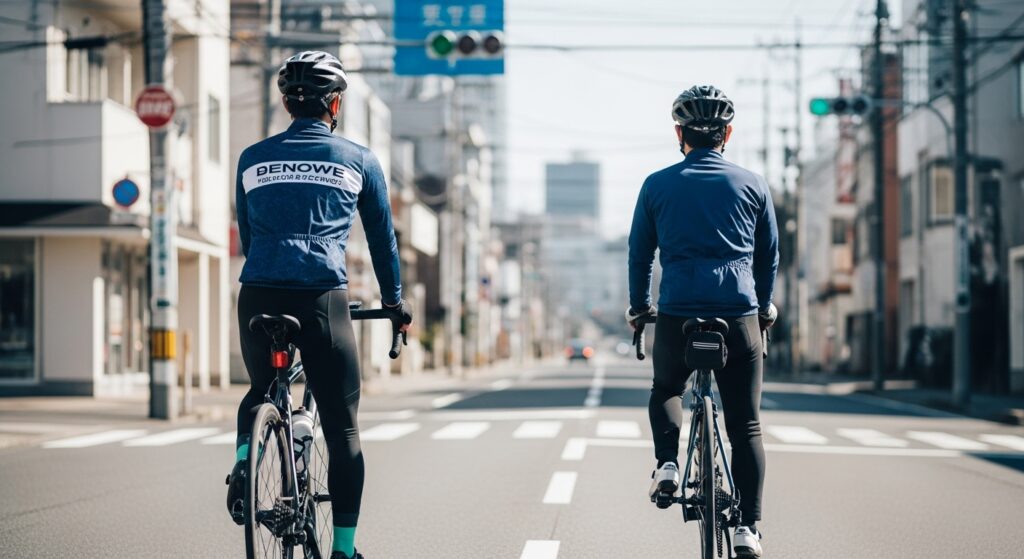 シマノSPD-SLペダルとロードバイク用シューズを組み合わせた、ビンディング構造を解説するイメージ
