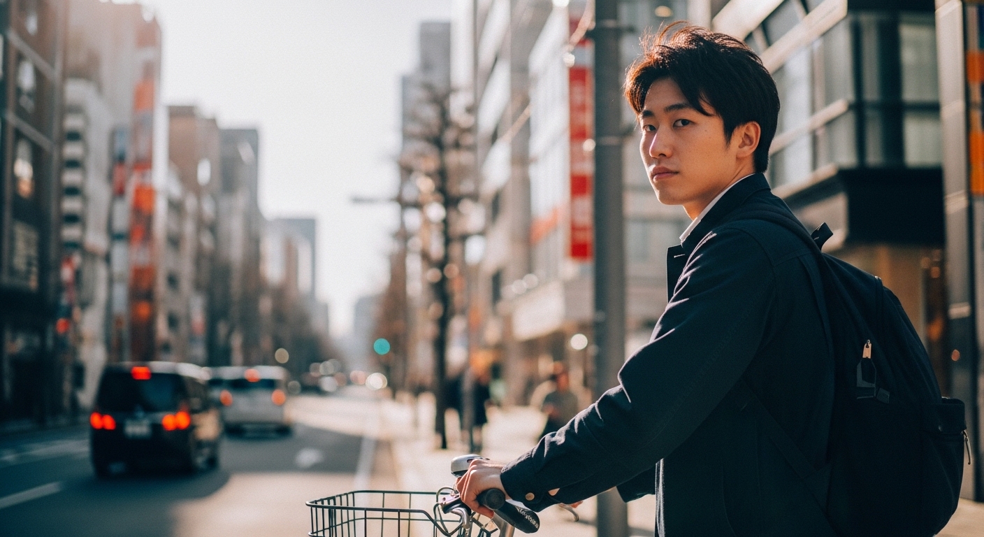 シマノBBグレードを解説する日本人男性