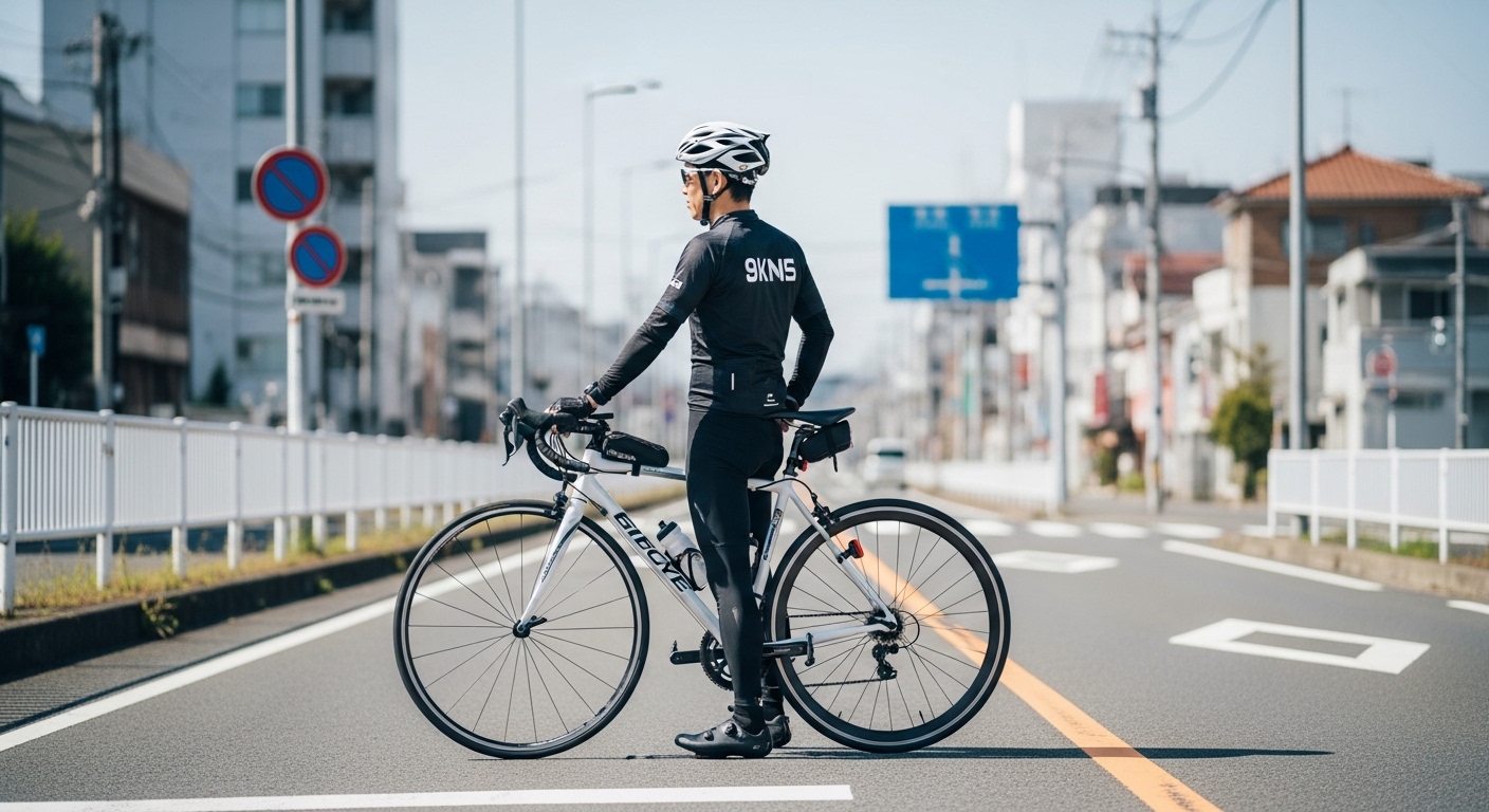 日本人男性のロードバイク入門走行