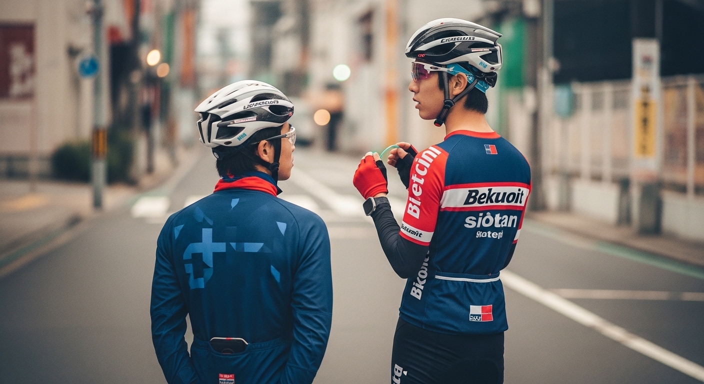 警音器制限を確認する日本人男性