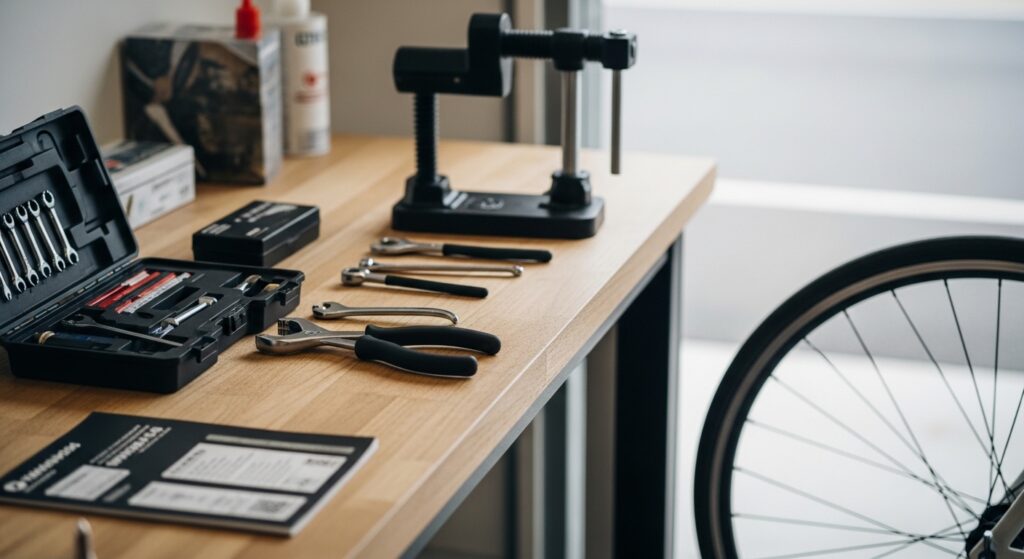 自転車のオートライト後付け用ライトとパーツ