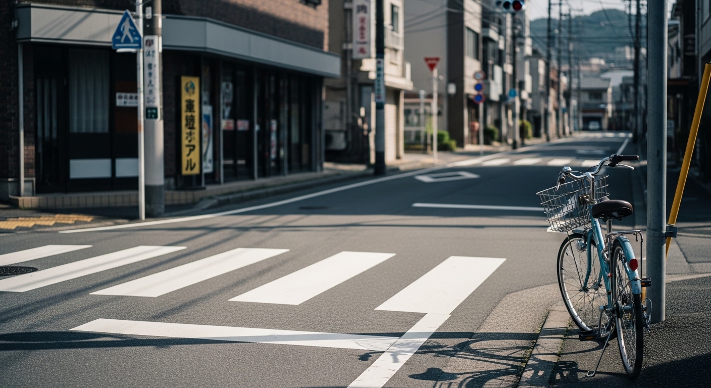 横断歩道を自転車で渡る際のルール解説