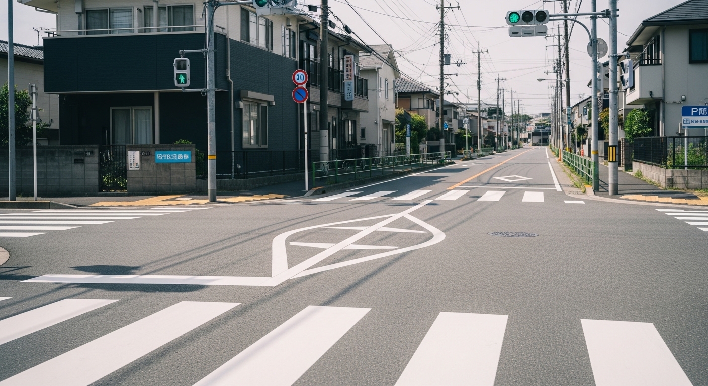 横断歩道で自転車追い越し注意点