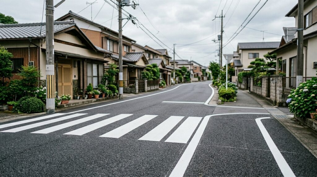 自転車の徐行が必要な横断歩道