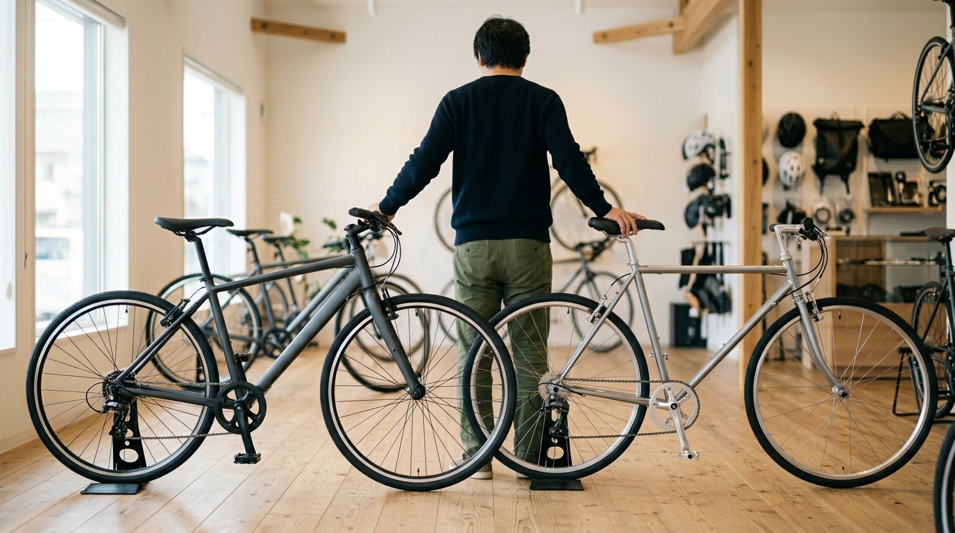 車への自転車積載方法のイメージ