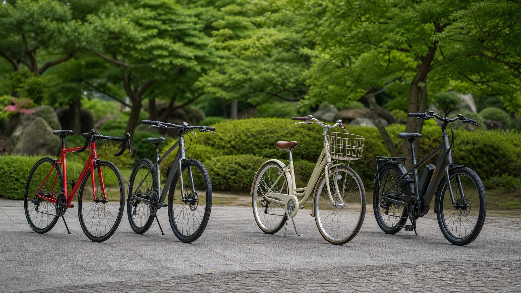 自転車の鍵取り付け位置のイメージ