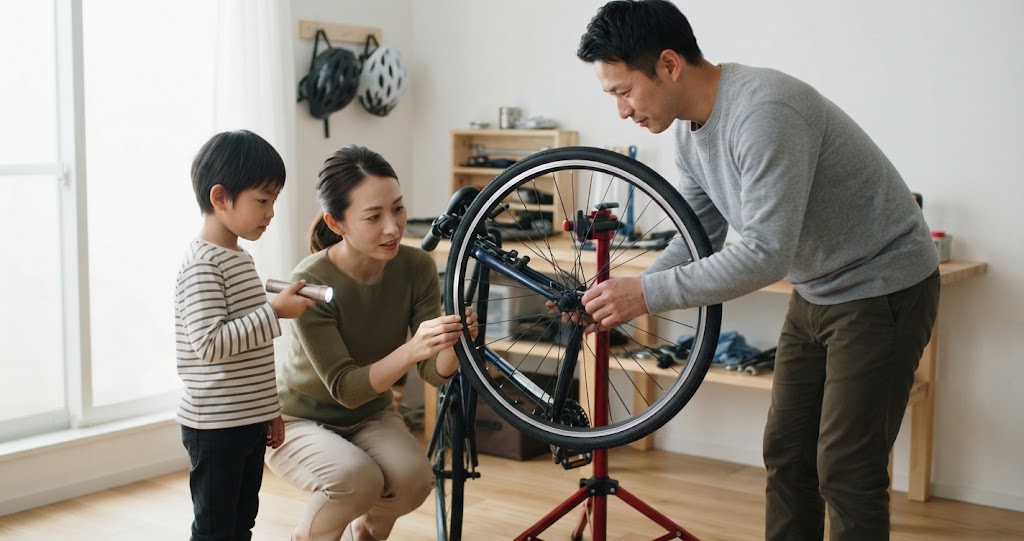異音の原因を点検する様子を表すイメージ画像