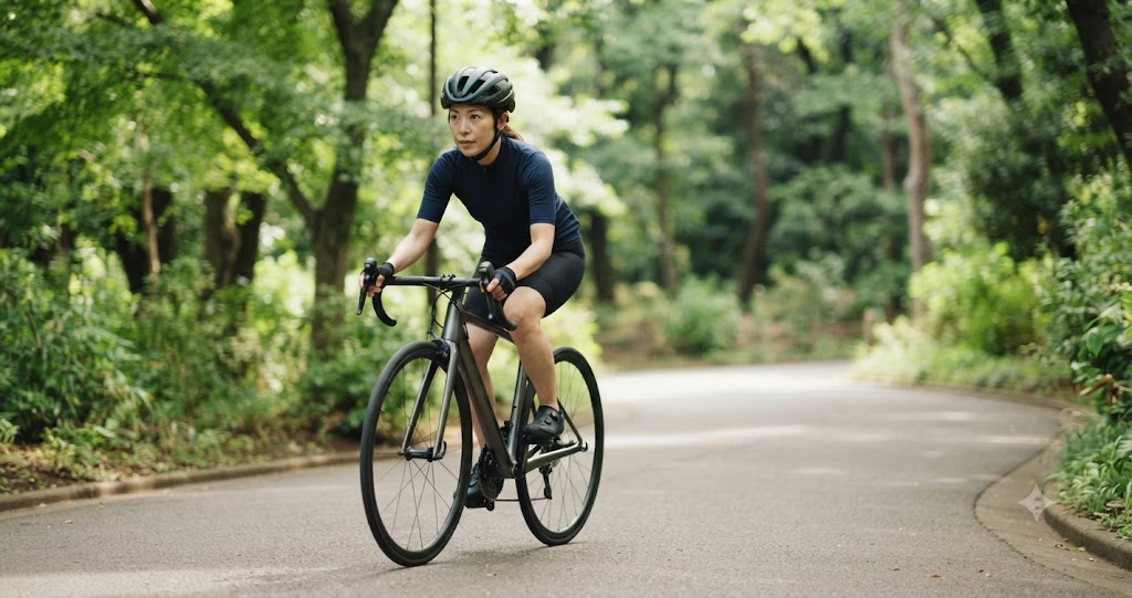 自転車の実践とパフォーマンス向上の検討を表すイメージ画像