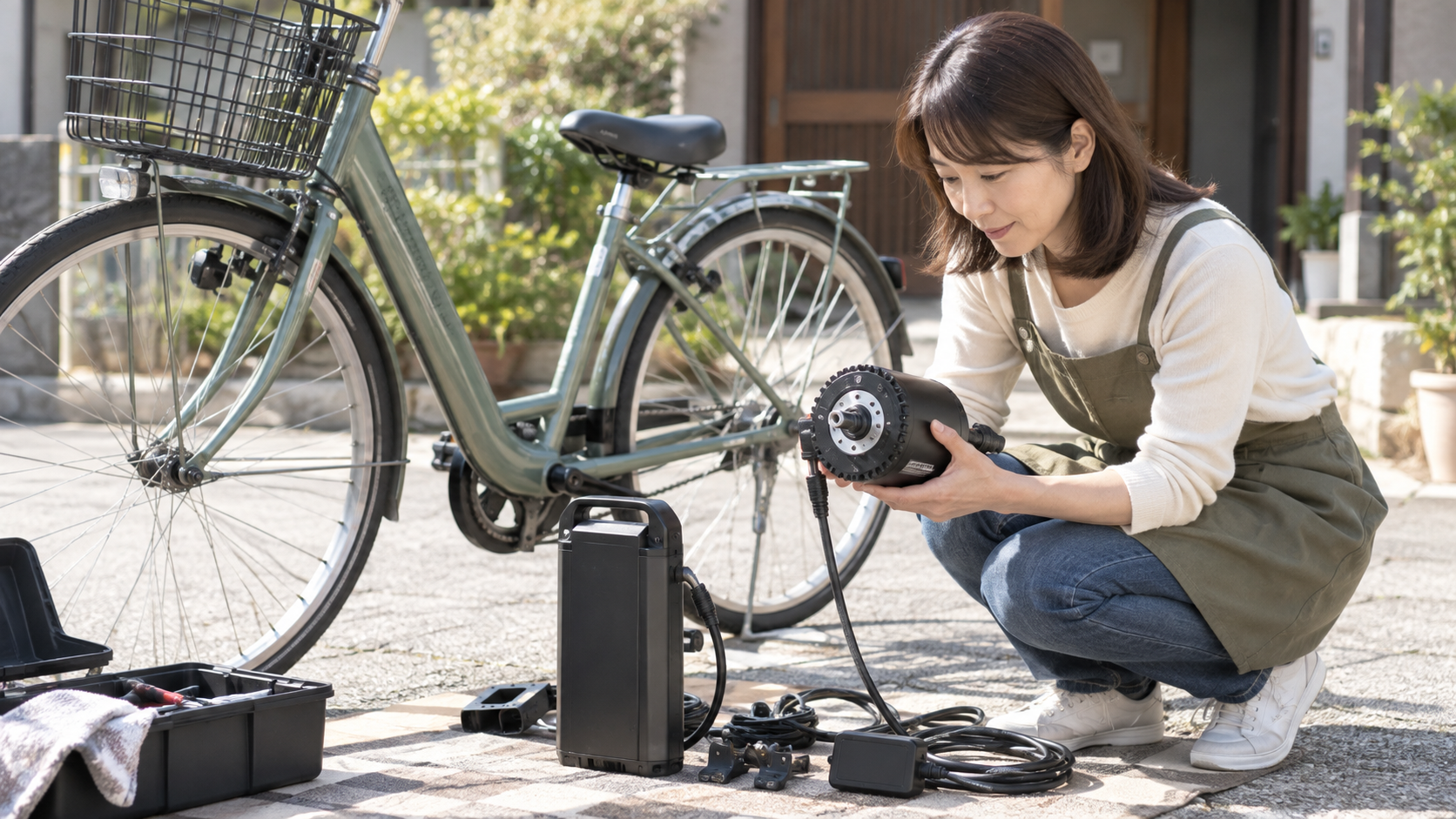 自転車用後付けアシスト機器を表すイメージ画像