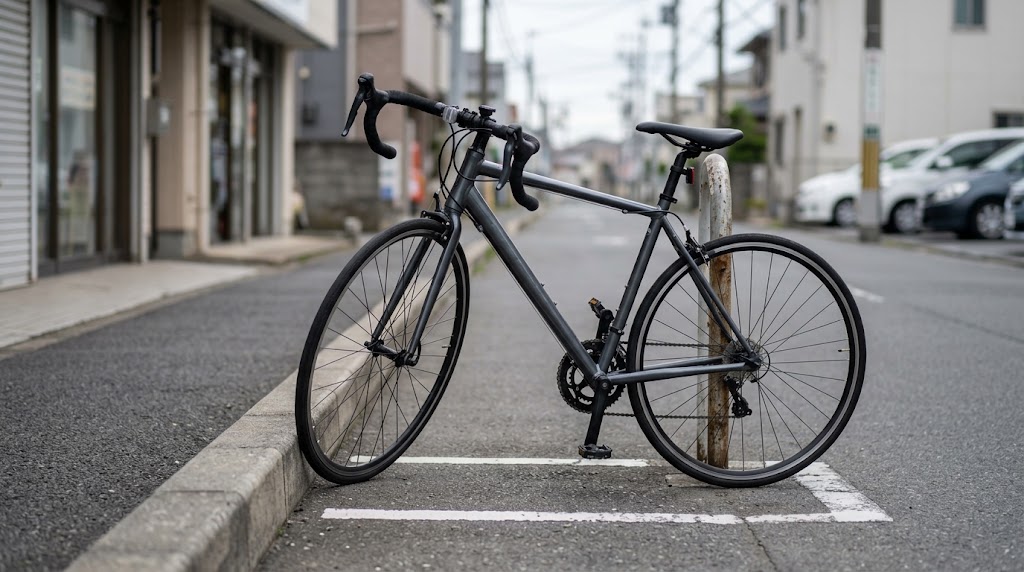 街中でのロードバイク利用を表すイメージ画像